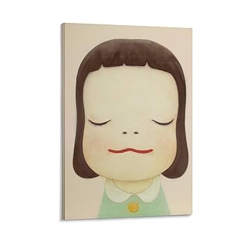 Amazon.co.jp: 奈良美智 油絵 クールの印刷 複製画 絵画 アート